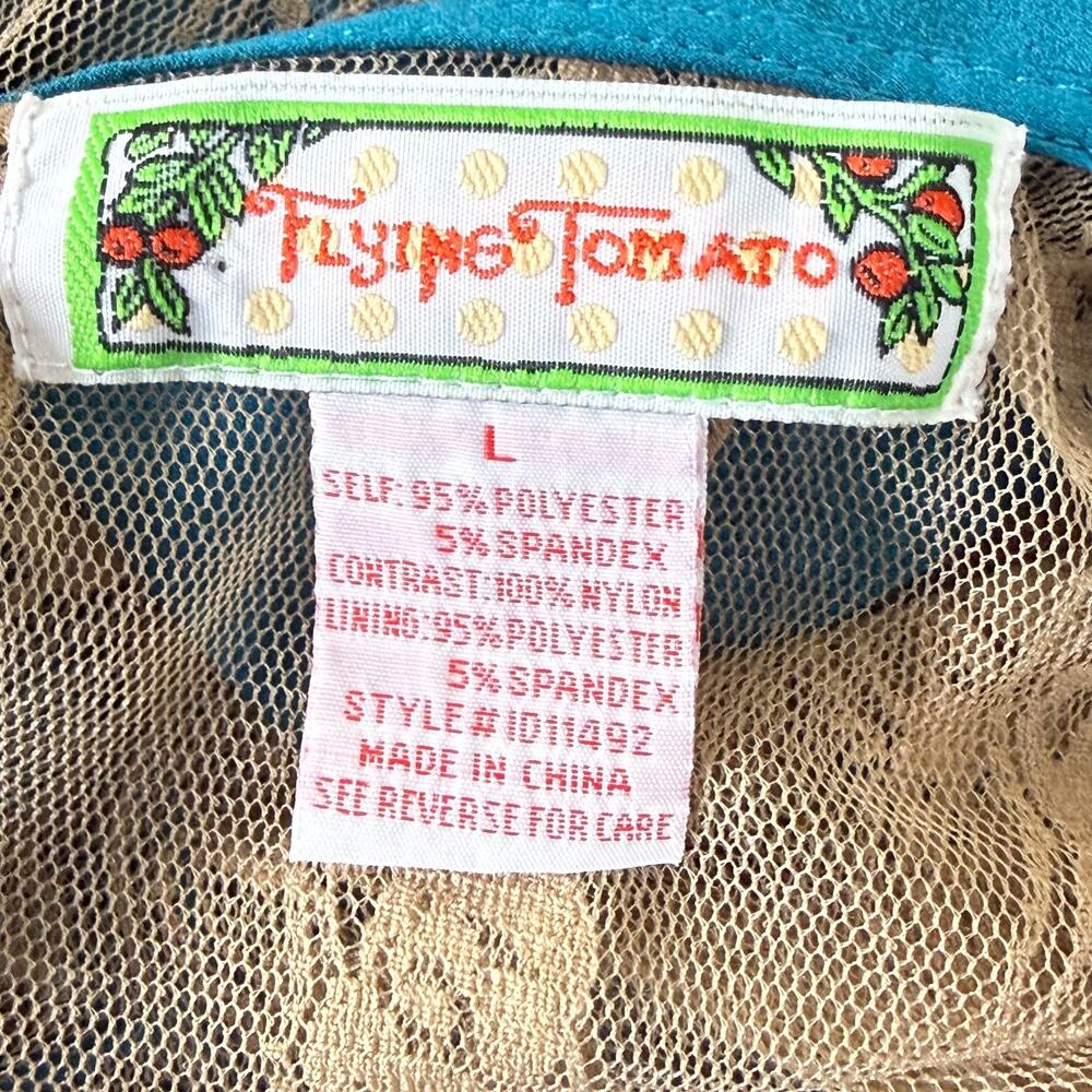 Vintage 90s Y2k Collared Sheer Lace Mini Dress Mod Retro Whimsy Twee 70s Style M - Picture 6 of 9